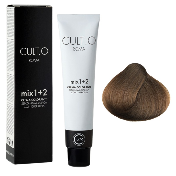 Professzionális tartós hajfesték - 7.32 Tabac árnyalat (mediterrán) 60ml, 1+2 keverési arány, Cult.O, Faipa Professional Romania