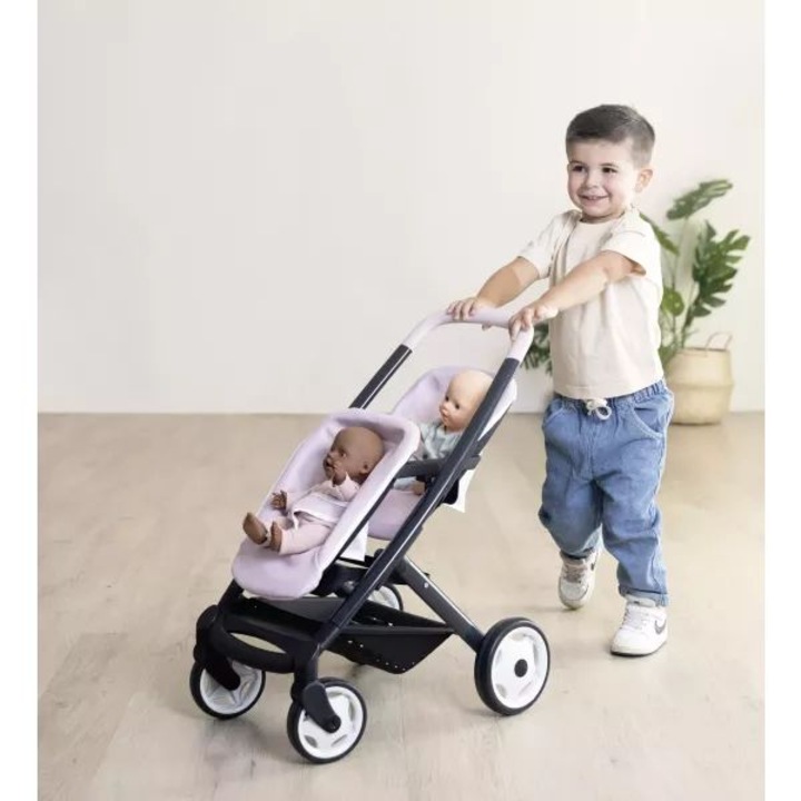 Smoby: Maxi-Cosi iker babakocsi - rózsaszín