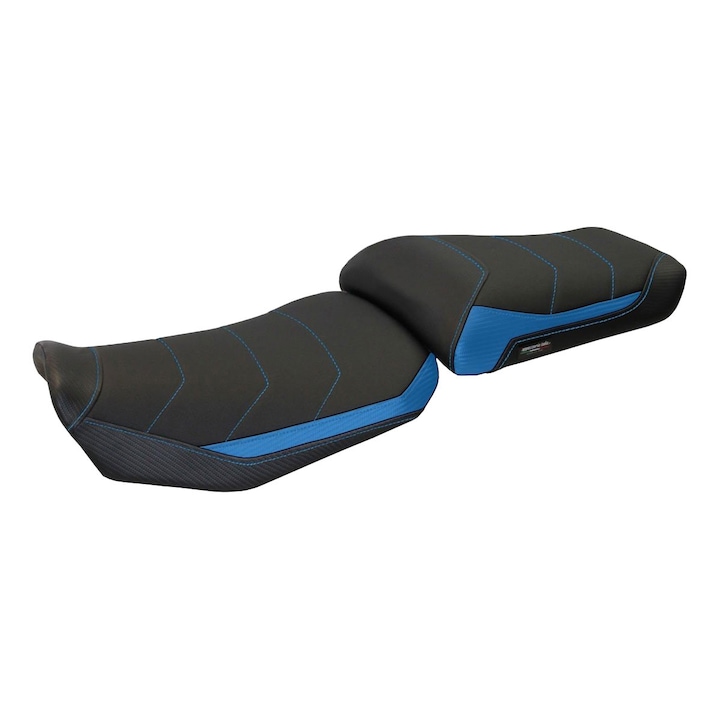 Калъф за седалка на мотоциклет BRIXIAMOTO Rapallo 1 Comfort, технология Comfort System, морски PVC материал, син, за Yamaha Tracer 900 (2015-2017)