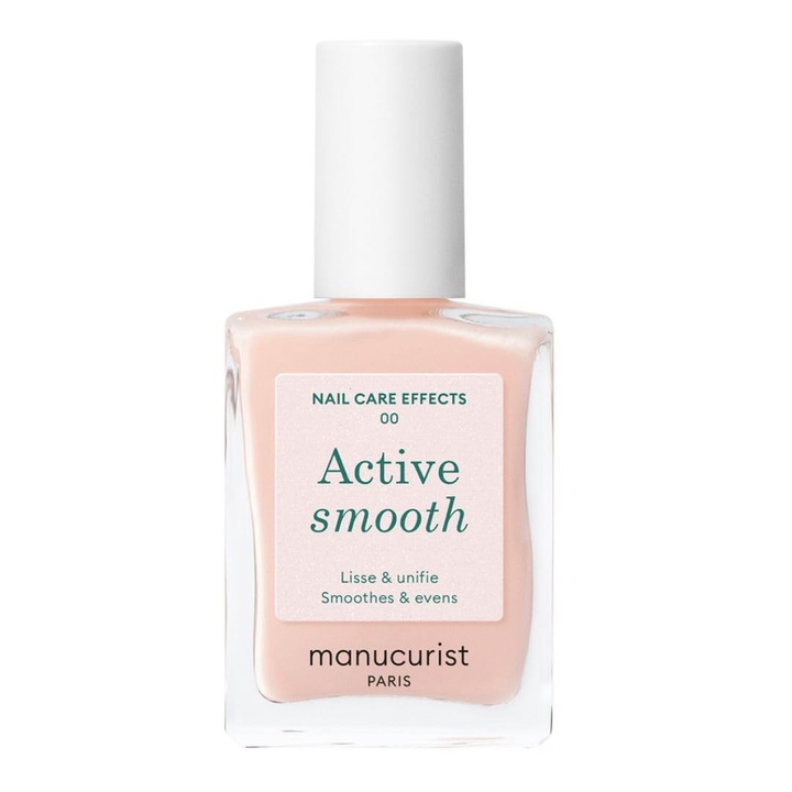 Oja Manucurist Active Smooth 00, Nude, intăritor unghii extra strong, 75% bio