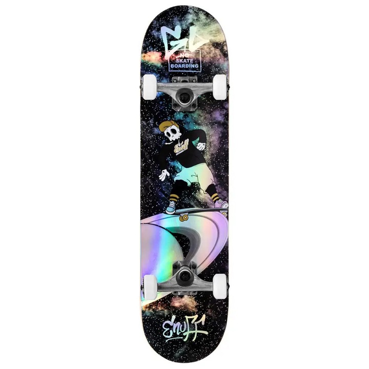 Skateboard copii, Enuff Skully Mini, 7.25", 7 straturi, 54mm, multicolor
