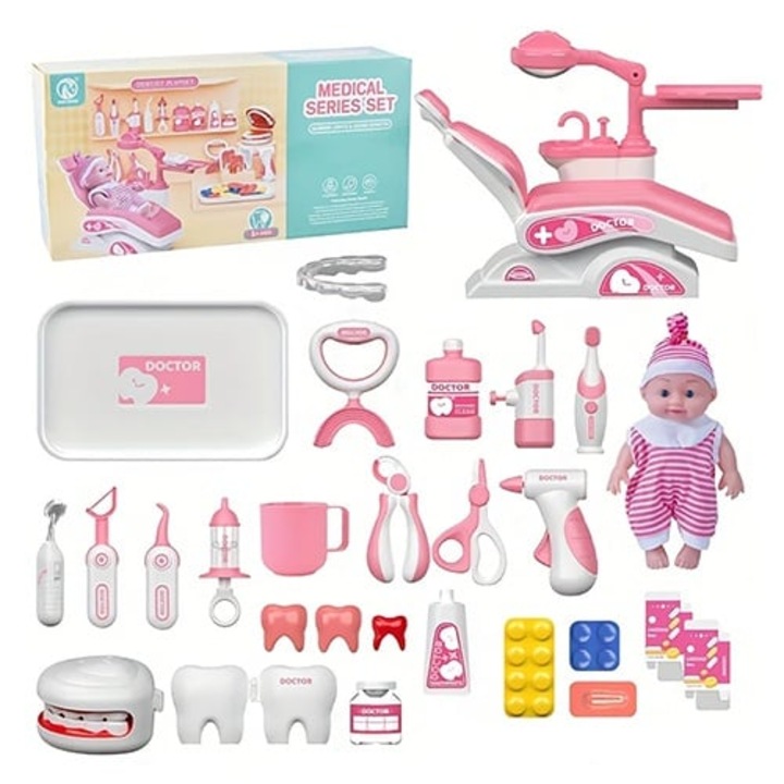 Set Interactiv Scaun Medical Stomatologic Inteligent, Roz