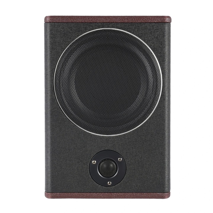 Subwoofer auto sub scaun, Activ, 20 cm, 600 W, 12 V, 4 Ω, Amplificare bas 0–12 dB, Ultra-subtire