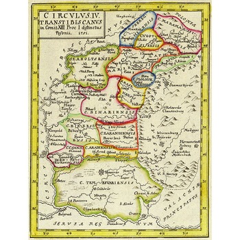 Harta Maramures, Crisana si Banat 1751 Harta Maramures, Crisana si Banat 1751