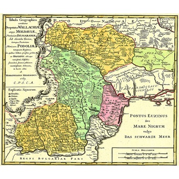 Harta Moldova, Valahia si Basarabia 1769 Harta Moldova, Valahia si Basarabia 1769