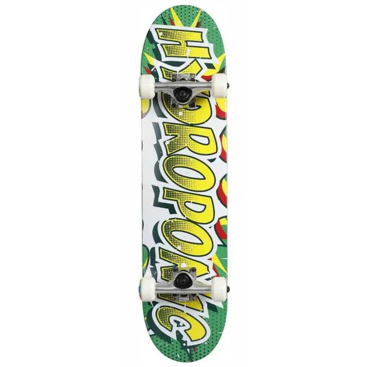 Skateboard pentru copii Hydroponic 7.25", 7 straturi, 52 mm, verde
