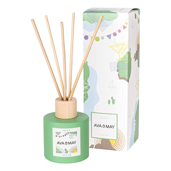 AVA & MAY Ibiza illatosító pálcikák, 100ml, gyümölcsös illat, nyári aroma