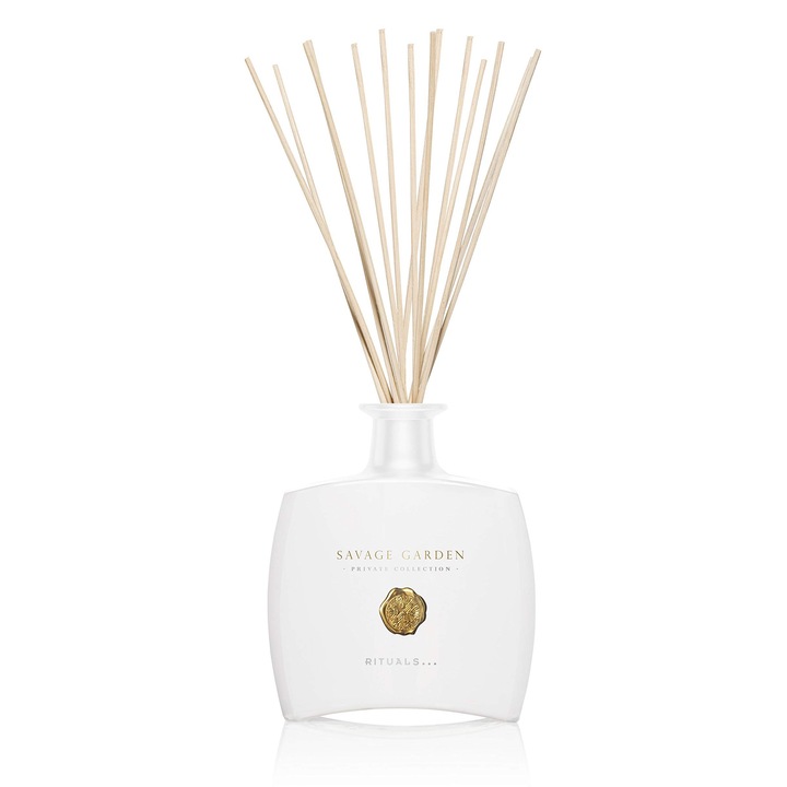 Rituals Diffúzor szett pálcikákkal, Orientális Vetiver illat, Üveg és fa, Lila, 40ml