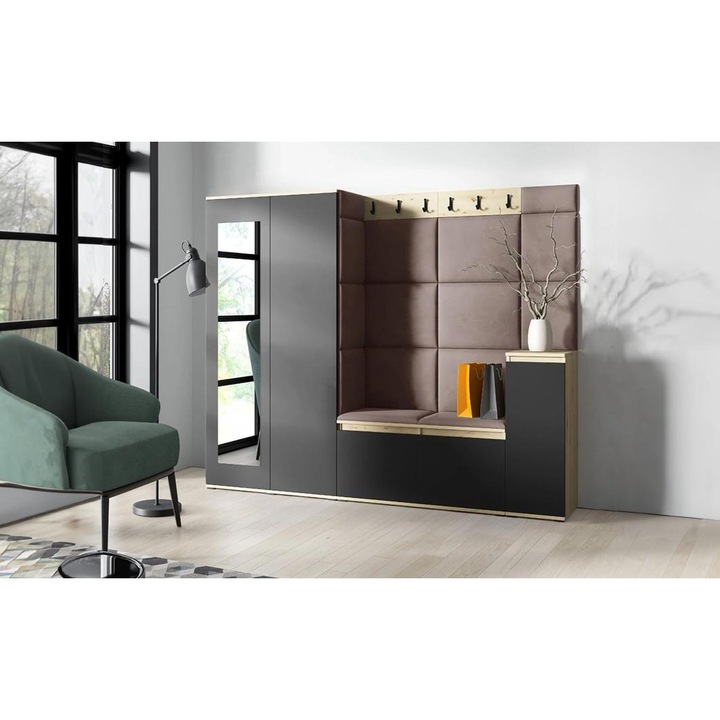 Cuier Hol Max 27 Culoare Maro cafeniu cu Artisan 220x185x40 cm