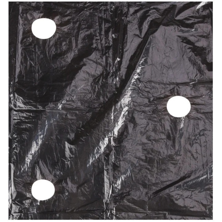 Folie Mulcire Neagra Perforata - Tip utilizare Capsuni Grosime 30 microni - 50 m.l. 50 x 1.2m 30 microni Capsuni ~50 m 1.2 m
