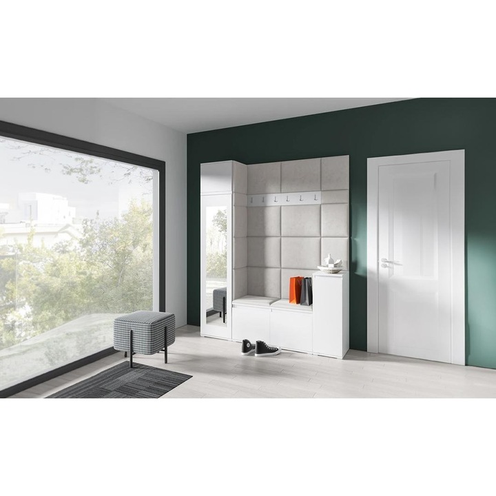 Cuier Hol Max 29 Culoare Crem cu Alb 175x225x40 cm