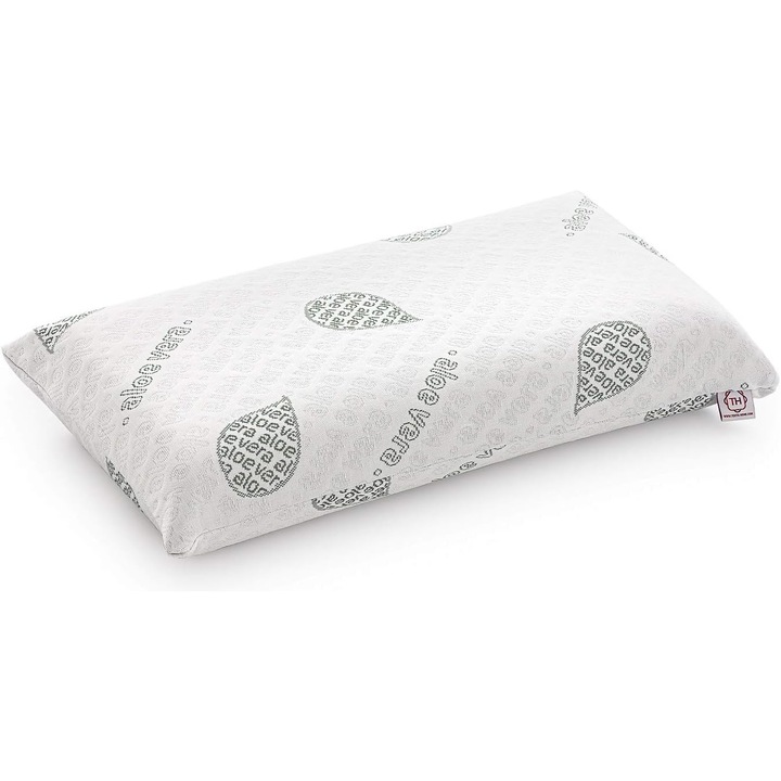 Perna Ortopedica cu Spuma cu Memorie si Husa din Aloe Vera – Suport Cervical Ergonomic 75x36x12 cm