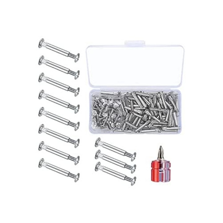 Set 130 buc x surub + piulita manson pentru conectare mobila, M4, 31-40mm