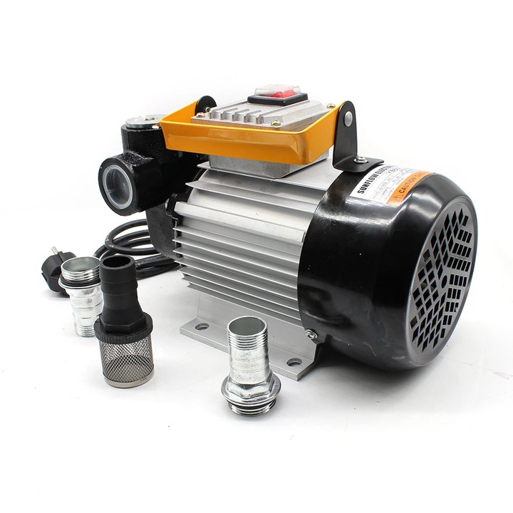 Pompa electrica Diesel, YB60, putere 550W, alimentare 220V, debit ridicat 20-60 L/min, transfer sigur combustibil ulei diesel