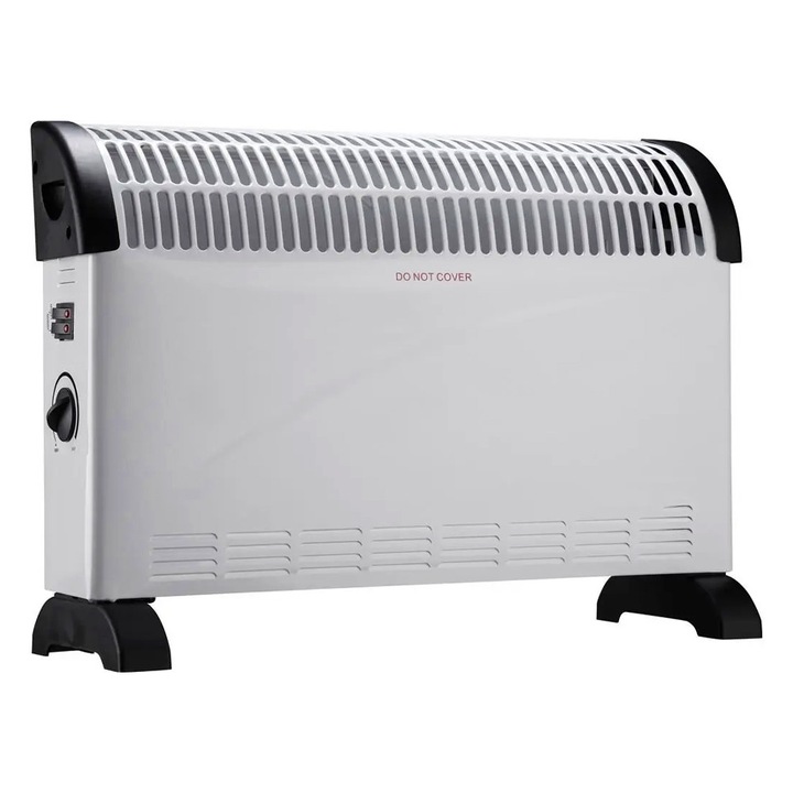 Convector Electric, Putere de 2000W, Termostat Reglabil, Protectie Supraincalzire, Incalzire Rapida, XVM, Alb