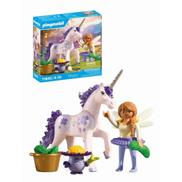 Ролева игра Playmobil Колекционерска фигурка на еднорог Lucky Lavender и фея