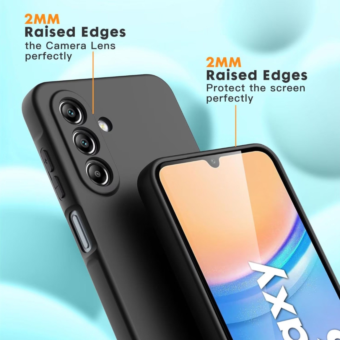 Husa pentru Samsung Galaxy A56, Silicon, subtire, captusita cu microfibra, anti amprenta, protectie camera foto - Negru