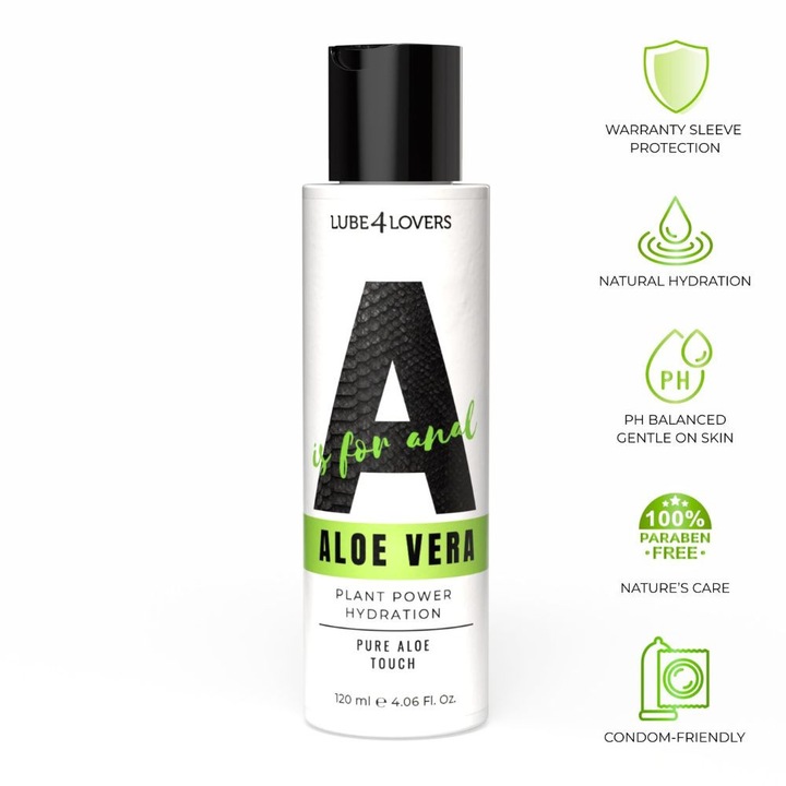 Lube4Lovers Anális síkosító - Aloe Vera - Extra hidratáló, 120 ml