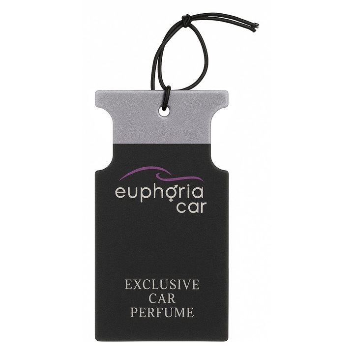 Odorizant auto tip carton Euphoria Car, Adventure, parfum lemnos-citric, 11,5x6cm, 1 bucata