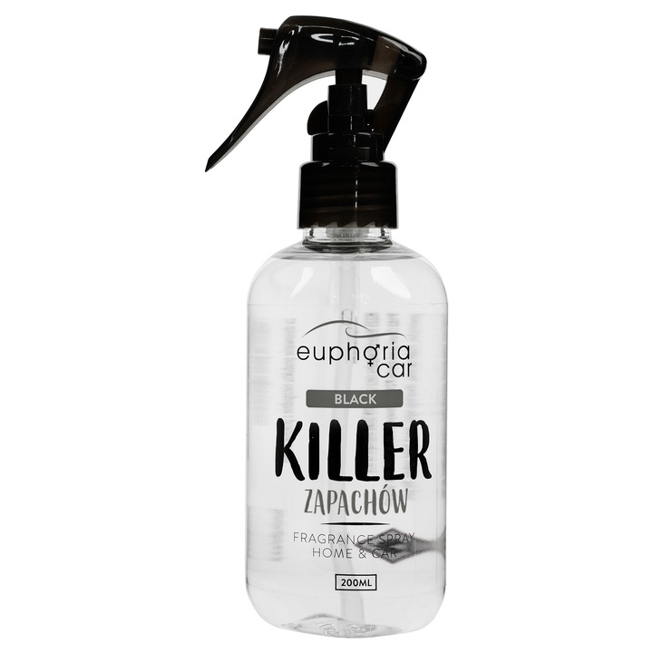 Euphoria Car autóillat-semlegesítő, fekete, 200 ml, szórófejes flakon