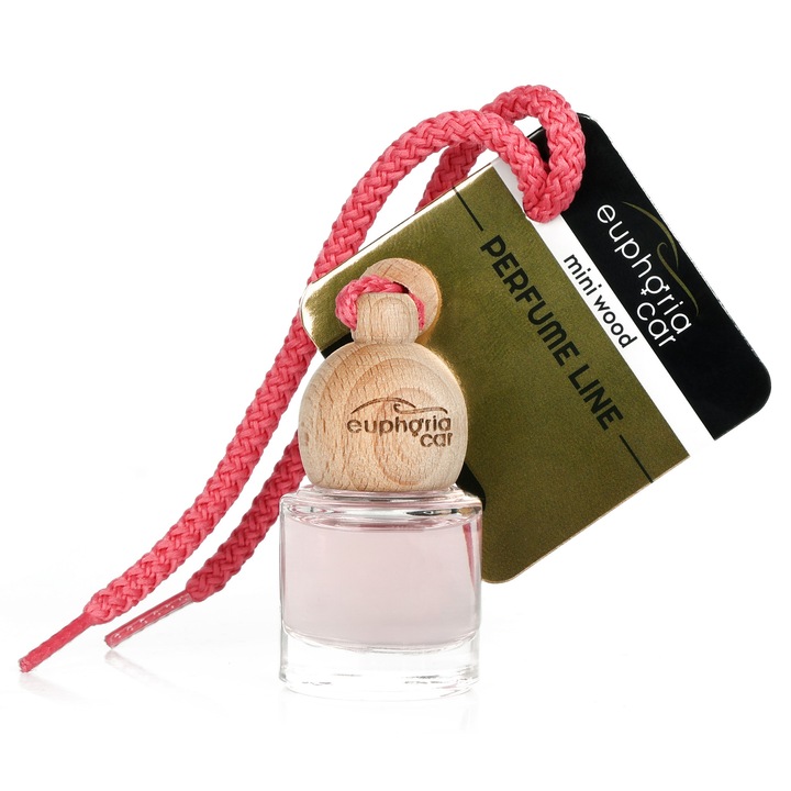 Euphoria Car Mini Wood Amber Gold autóillatosító, fa/üveg, 5ml