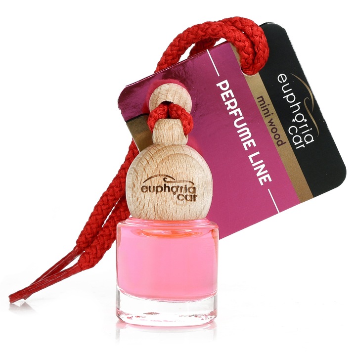 Odorizant auto Euphoria Car MINI WOOD SECRET, 5 ml, sticla cu capac din lemn
