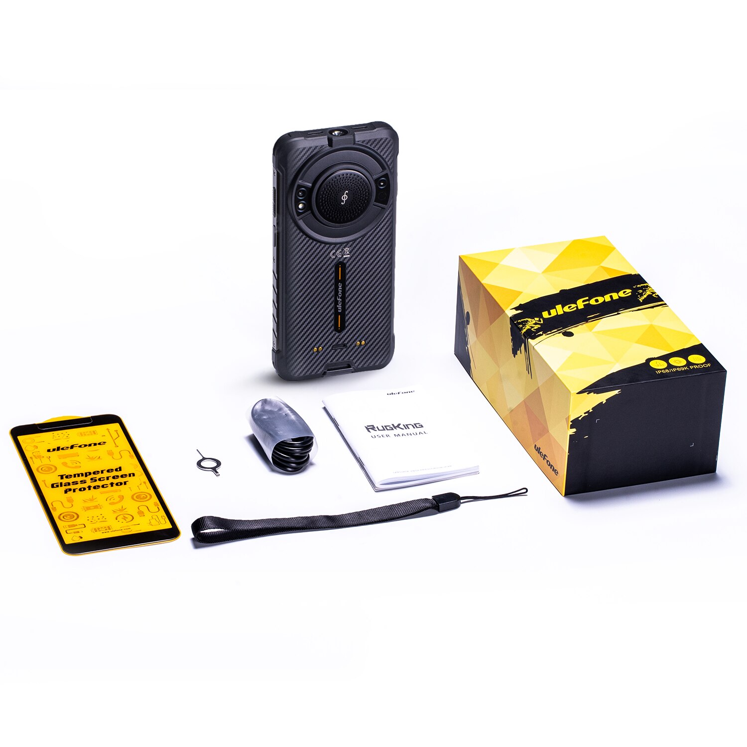 Telefon mobil Ulefone RugKing, 5.99", 4G, 256GB/8GB, 9600 mAh, DS, Negru