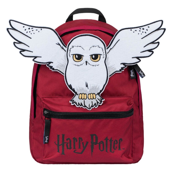 Rucsac Baagl Rucsac pentru prescolari Harry Potter Hedwig, compartiment principal, material impermeabil, 30x25x10cm