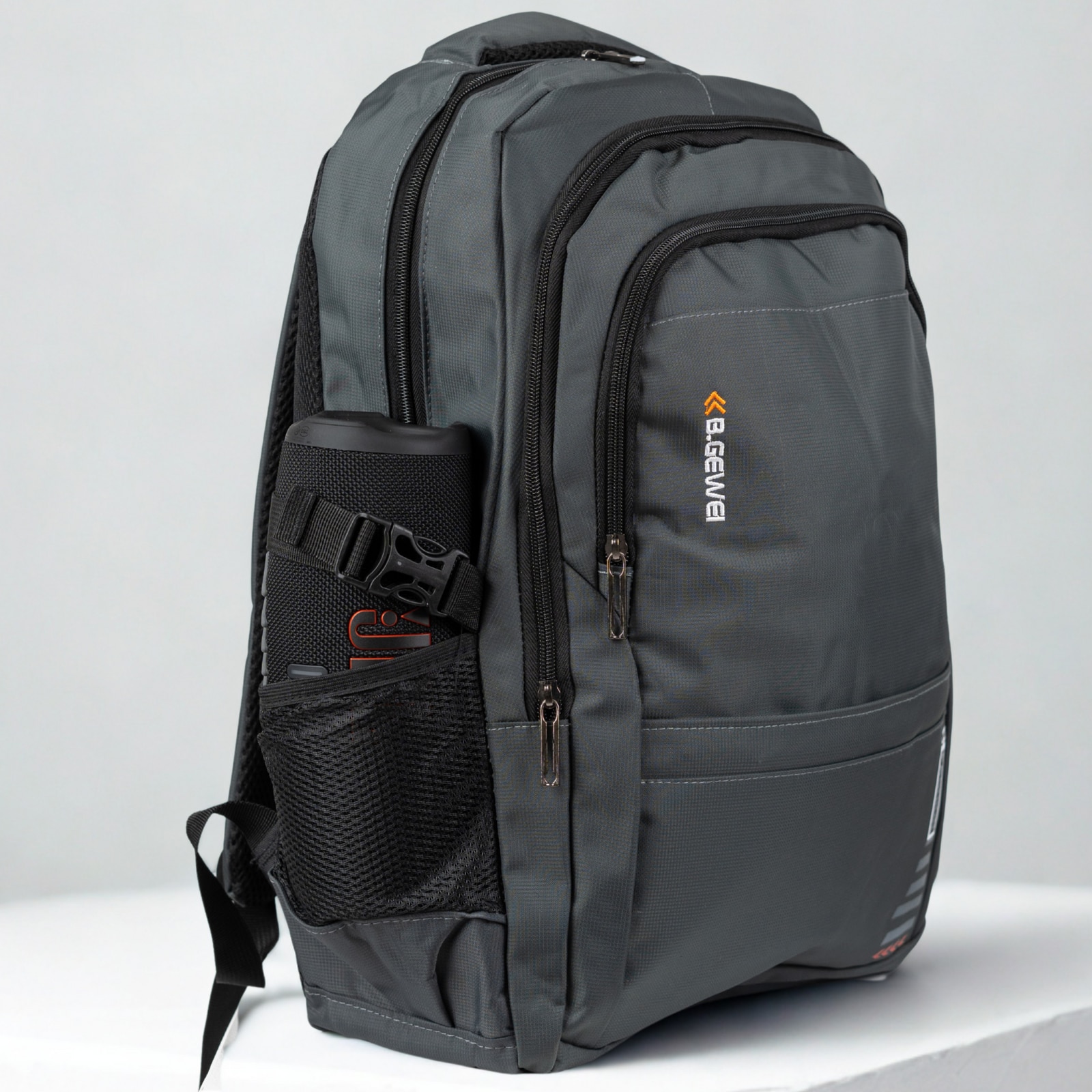 Rucsac scolar si de calatorie VIO oxford gri, 50x33x17 cm, 28 L, pentru laptop 15,6”, documente si accesorii, femei, barbati, BG82237grey