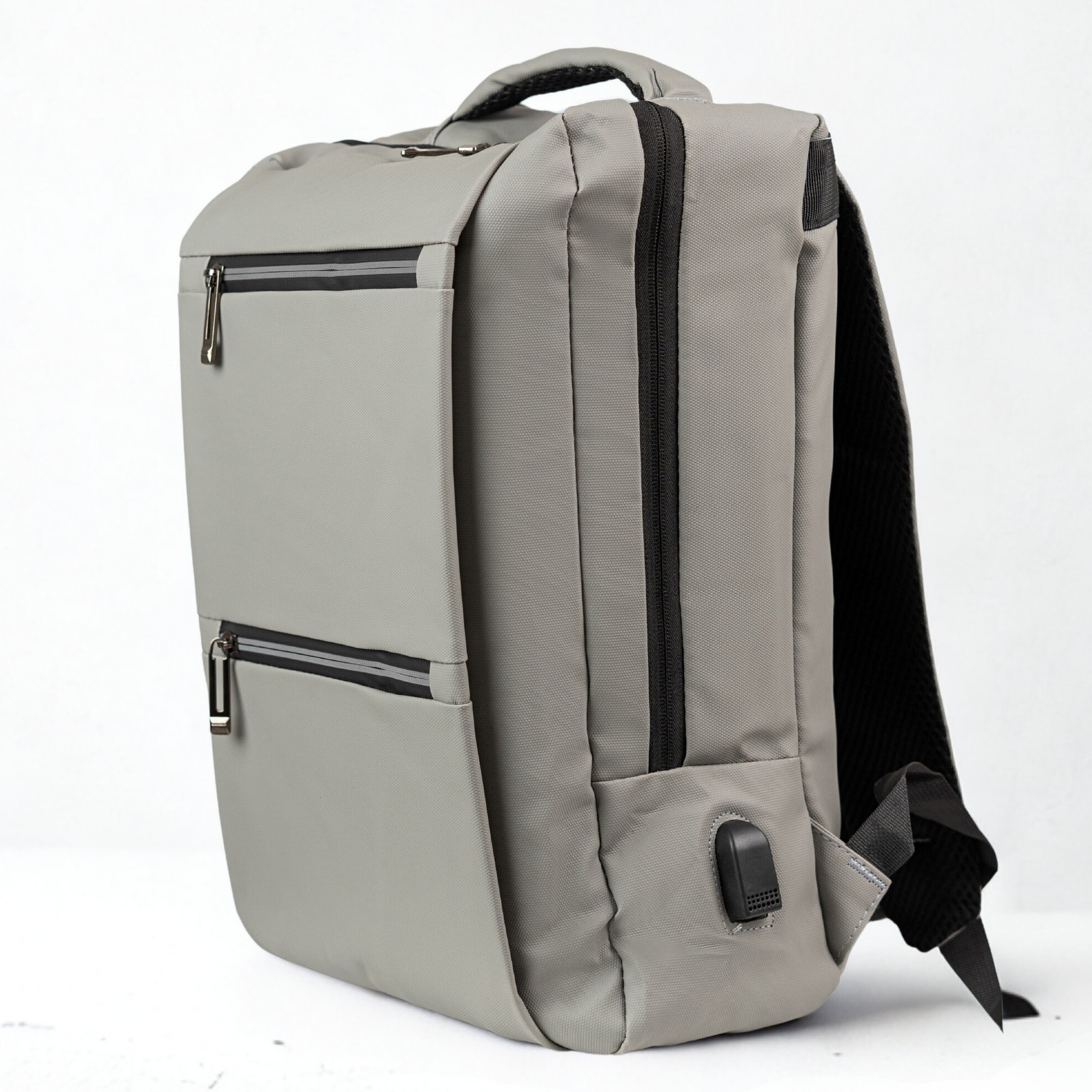Rucsac scolar VIO gri impermeabil 43x30x11 cm 14,2L cu USB, compartiment laptop 15,6” unisex BK91105grey