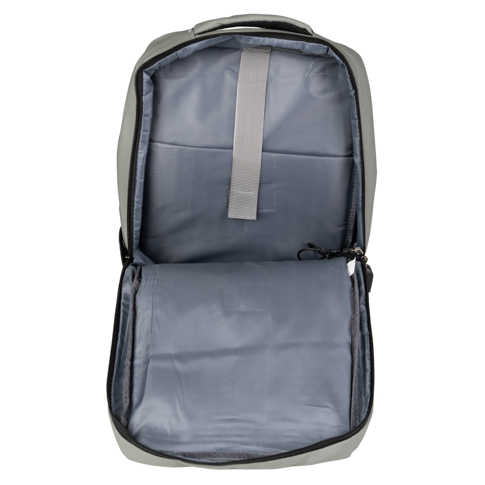 Rucsac scolar VIO gri impermeabil 43x30x11 cm 14,2L cu USB, compartiment laptop 15,6” unisex BK91105grey