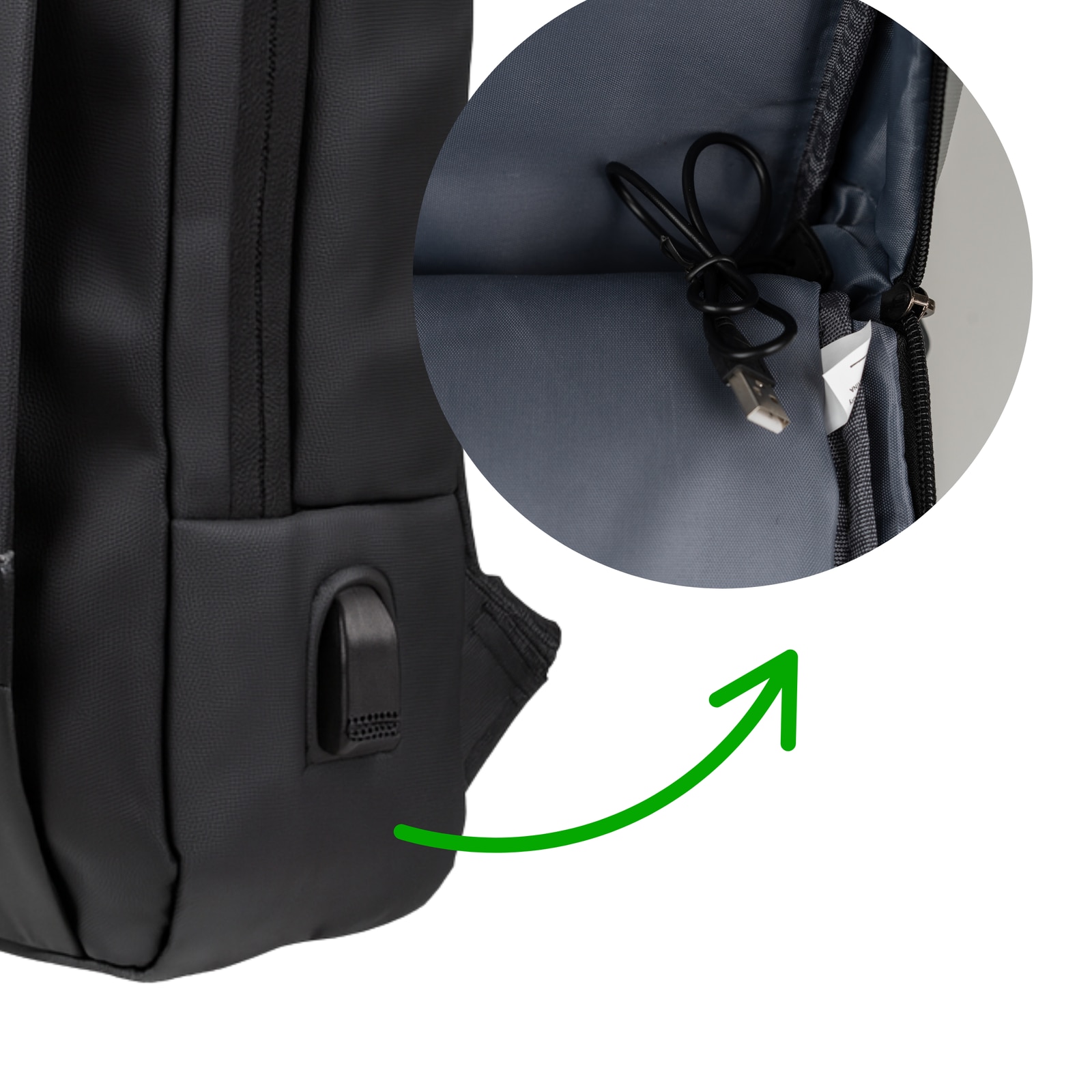 Rucsac scolar si pentru facultate 14L cu port USB si compartiment laptop 15,6” – confort zilnic si functionalitate moderna BK91103black