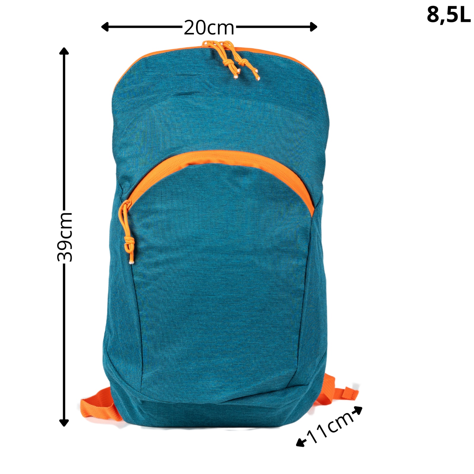 Rucsac tineret pentru scoala si oras VIO Oxford 39x20x11 cm 8,5L pentru fete si baieti, pentru telefon si accesorii XY092017blue