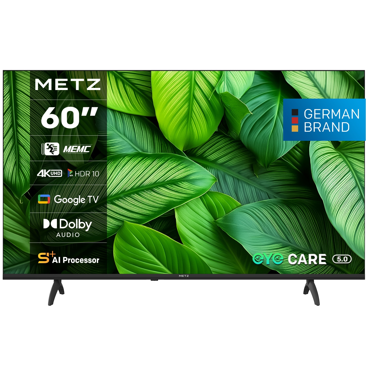 Televizor METZ LED 60MUF7000Z, 152 cm, Smart Google TV, 4K Ultra HD, Clasa E (Model 2025)