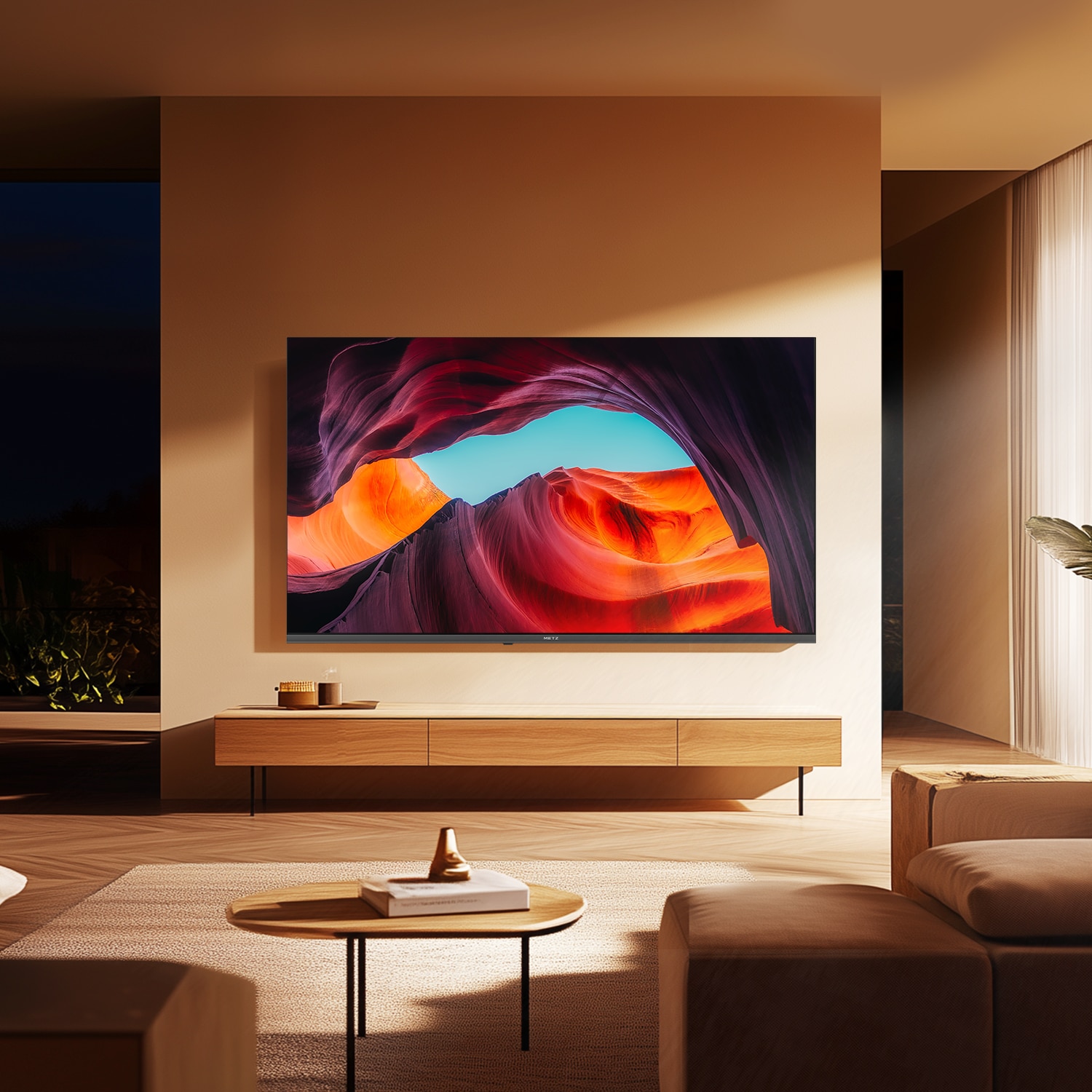 Televizor METZ LED 60MUF7000Z, 152 cm, Smart Google TV, 4K Ultra HD, Clasa E (Model 2025)