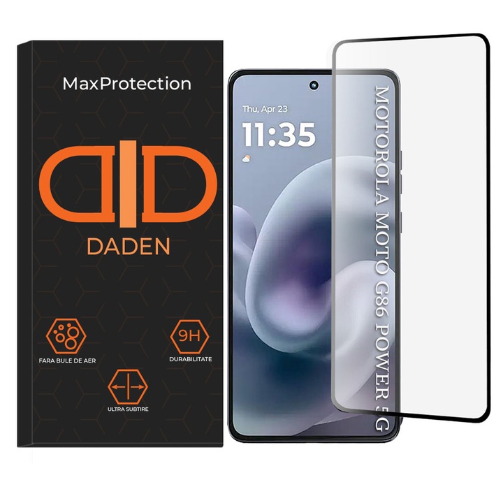 Folie Sticla pentru Motorola Moto G86 / G86 Power Daden MaxProtection, Full Cover, Protectie Profesionala, Ultra Rezistenta, Calitate Premium