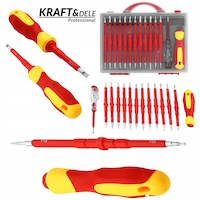 Set surubelnite electrice izolate, Kraft&Dele, 14 piese VDE 1000V