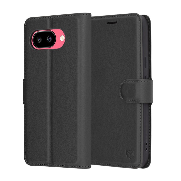 Husa telefon Leather Folio Google Pixel 9a Negru