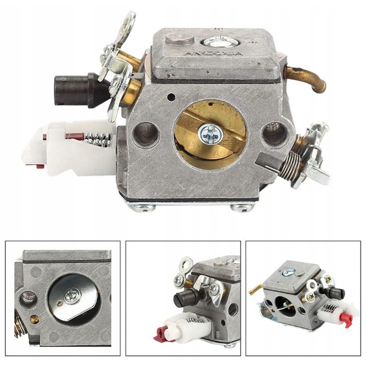 Carburator Walbro pentru motofierastraie Husqvarna 340, 345, 346, 350, 351, 353 fara pompa, inlocuitor de calitate superioara