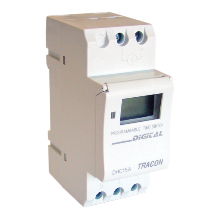 Programator electronic modular, program saptamanal si zilnic, 16A, 230V, TKO-HE, Tracon