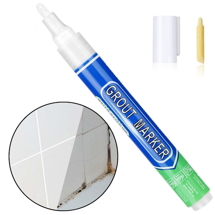 Marker Corector TrioStore®, 15ml, Culoare Alb, Uscare Rapida