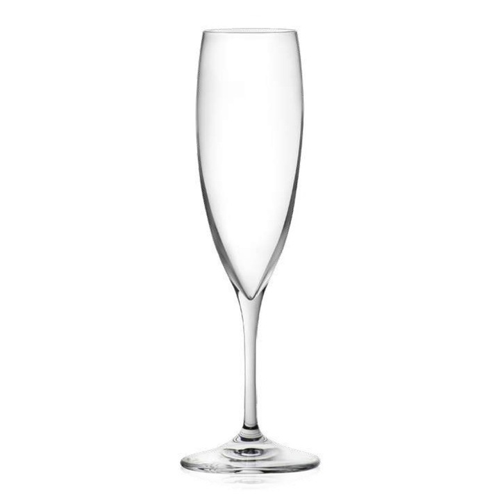 Set pahare șampanie RCR Italy INVINO I24, 240 ml, 6 buc., cristal LUXION®