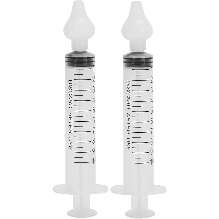 Set aspirator nazal pentru copii, 10ml, design special, material siliconic, usor de utilizat