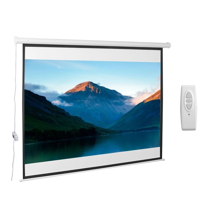 Proiector portabil cu ecran electric, Control Universal cu telecomanda