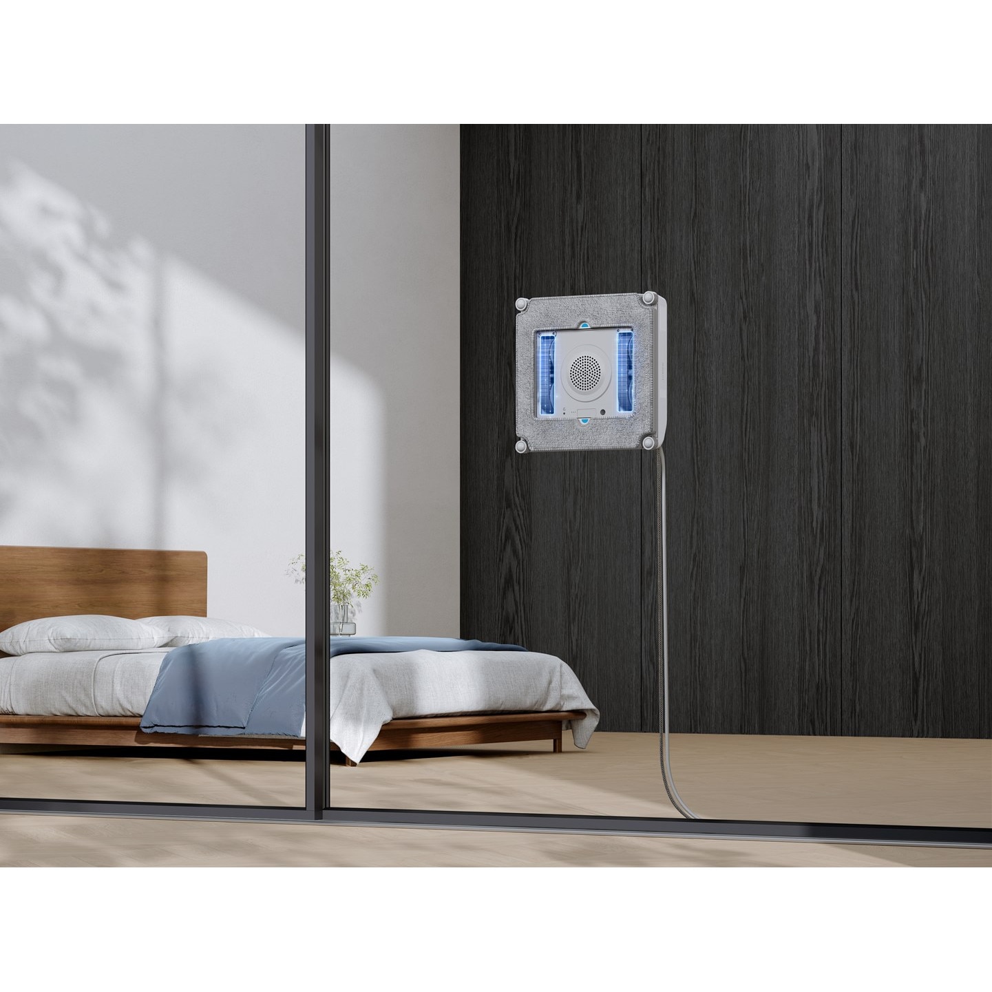Robot de spalat geamuri Ecovacs Winbot Mini, compact, alb, 8,46x2,17 inch
