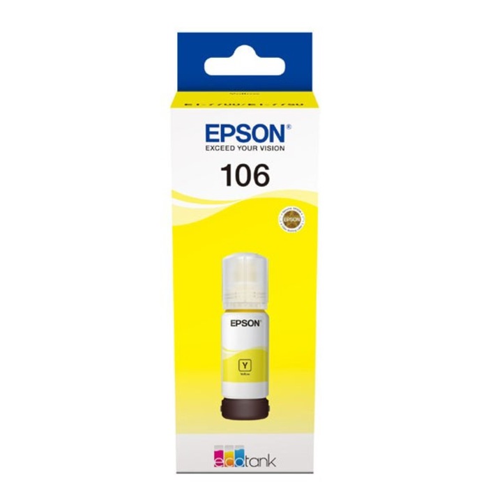 Epson original ink C13T00R440, 106, yellow, 70ml