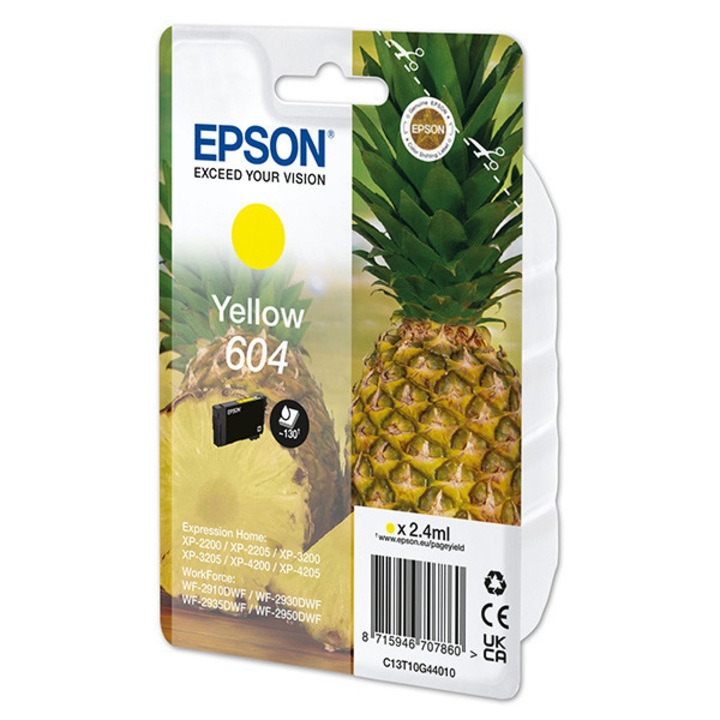 Epson original ink C13T10G44010, T10G440, 604, yellow, 2.4ml