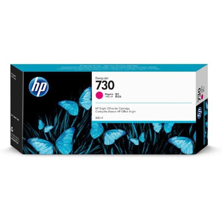 HP original ink P2V69A, HP 730, magenta, 300ml
