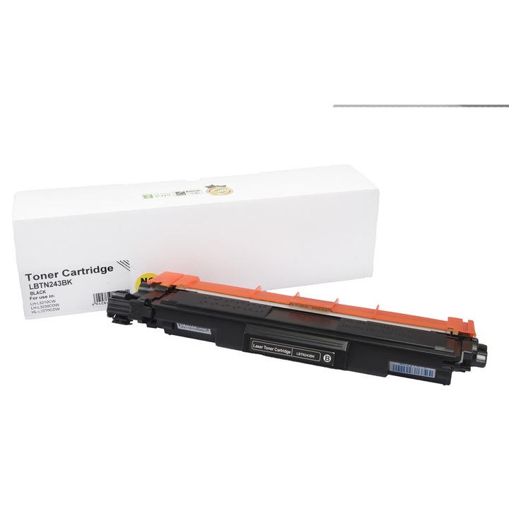 Incarcatura toner compatibila TN243BK, 1400 filelor pentru imprimante Brother (Orink white box)