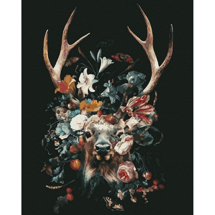 Set pictura pe numere, Twoje Hobby, Jelen, 40x50cm